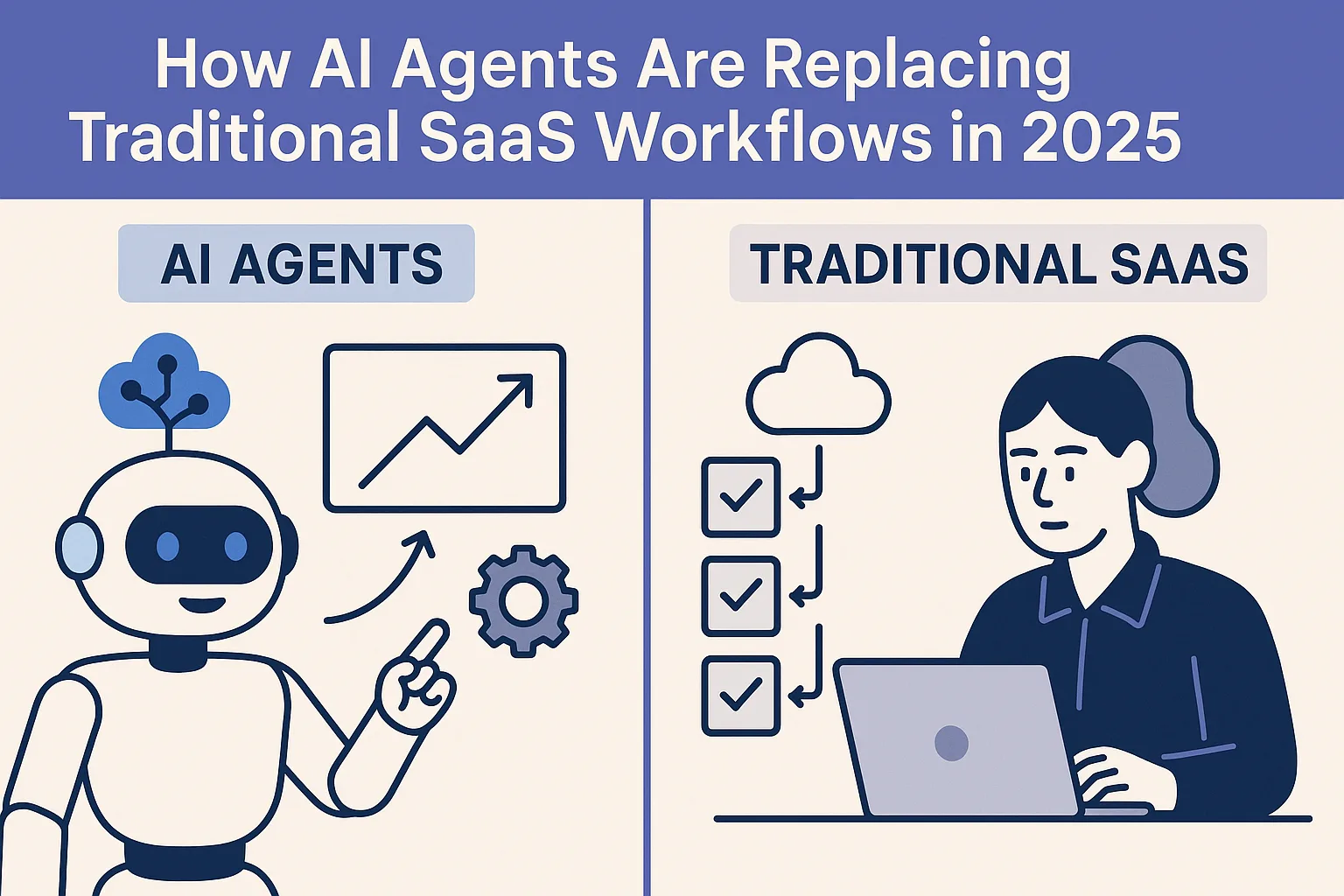 How AI Agents Are Replacing Traditional SaaS Workflows in 2025